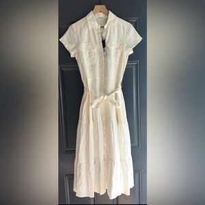 Elie Tahari White Linen Dress